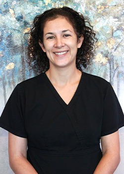 Lead dental assistant Tina